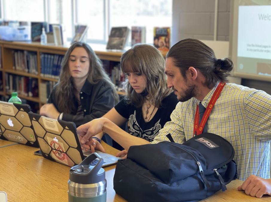 Ryan Maloney and students