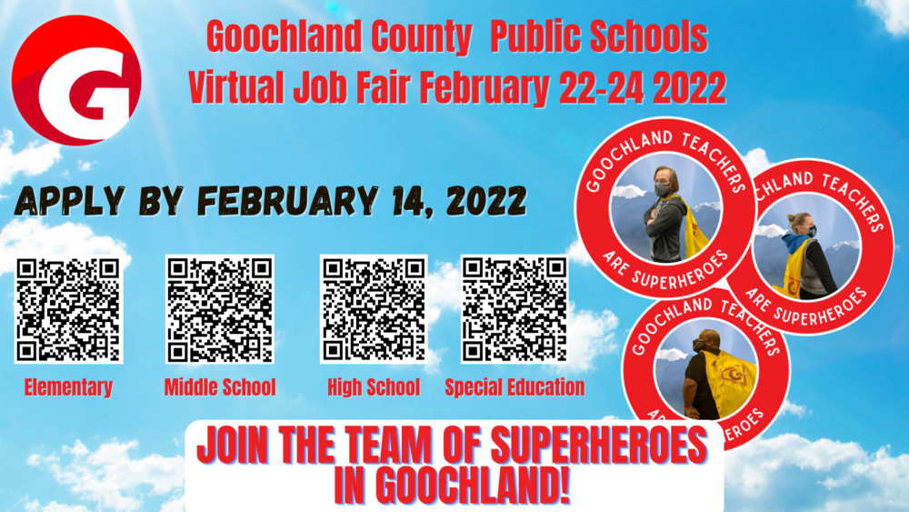 GCPS Virtual Job Fair February 2224 Goochland County Public Schools