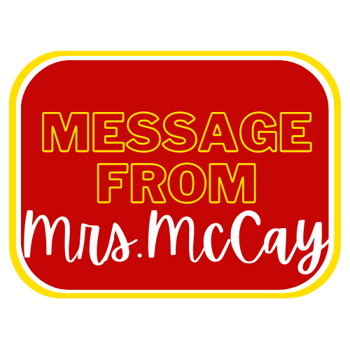 Message from Mrs. McCay