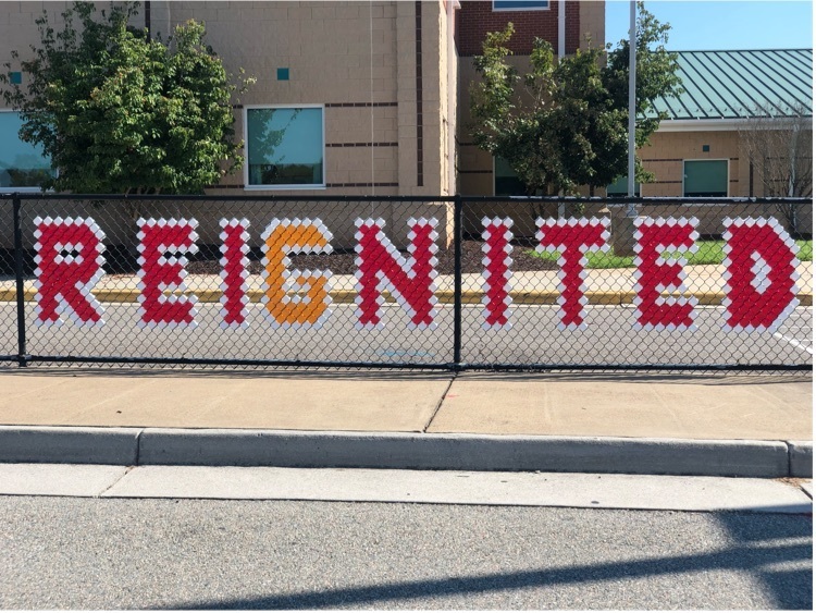 Reignited sign at front of GHS
