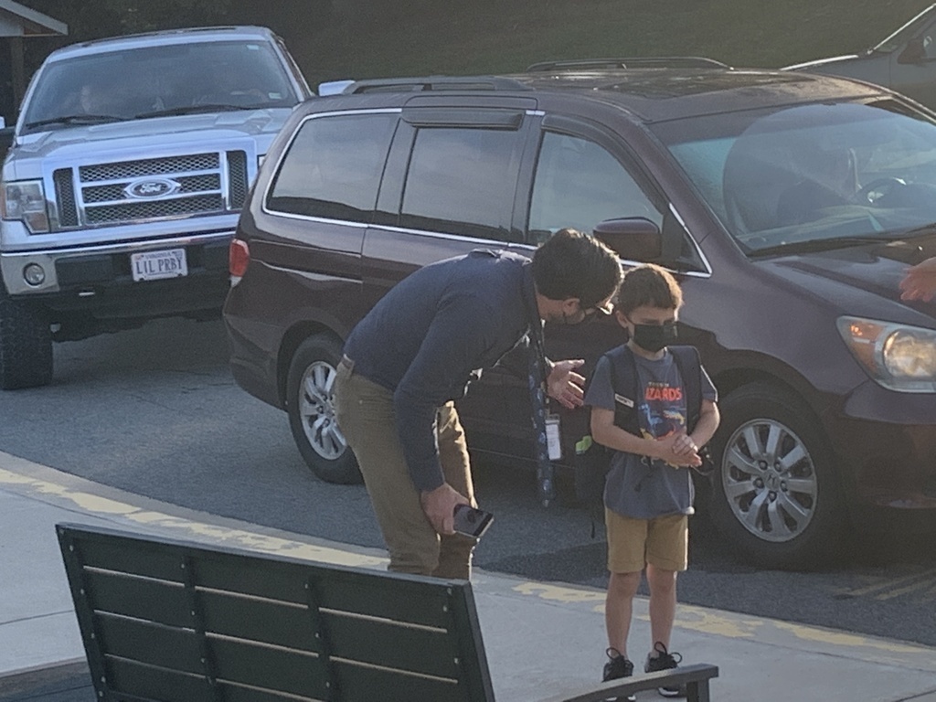 Arrival at Goochland Elementary School