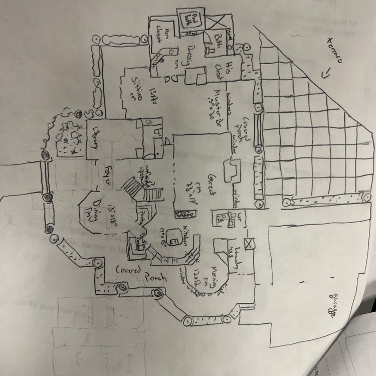 creating blueprints for a building 