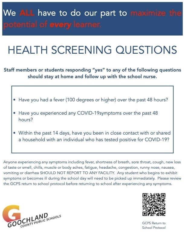 Health Screening Questions