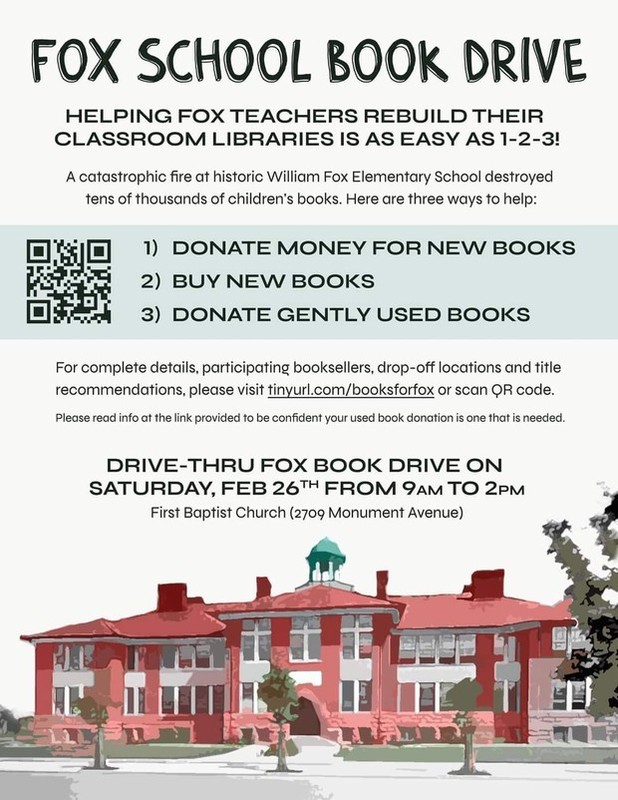 Fox Elementary Book Drive