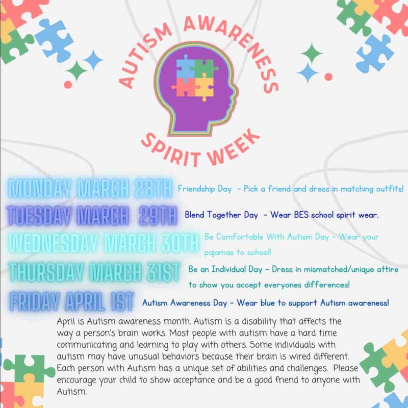Autism Awareness Spirit Week
