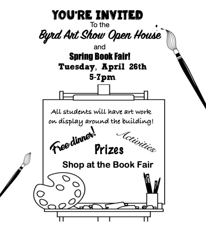Byrd Art Show & Book Fair Flyer
